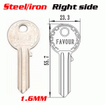 M-028A iron Thickness 1.6mm UL050 KEY Blanks Suppliers