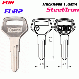 F-058 Steel Thickness 1.8mm Eub-2 door key Blanks