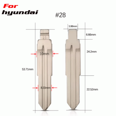XH-B28 For Hyundai Verna I30 IX35 KD Remote Car Key Blade