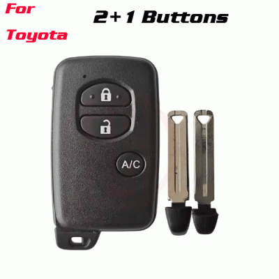 CKS-493 Car Key Shell Smart Key Case for Toyota 2+1 Buttons
