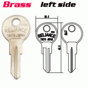 Y-024 Brass Desk FOR YA4R LOCK key blanks left side