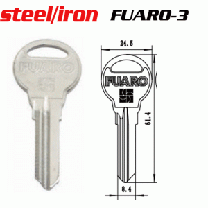 M-003 Steel Iron Fuaro FUARO-3 House key Blanks Manufacturer