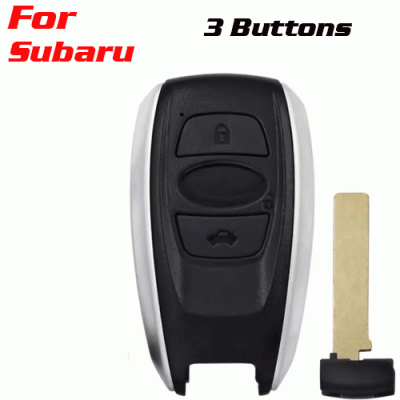 CKS-220 3 Buttons Smart Car Key Shell Case Fob for Subaru