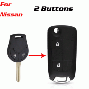 CKS-188 2 Button Modified Flip car key shell for nissan