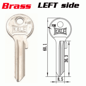 M-026C Brass House key Blanks For Kale Suppliers Left side