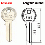 T-011 Brass Viro Key Blanks Right side Wholesale Suppliers
