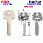 F-289 Steel Thickness 2.3mm B（NCETb) door key blanks LEFT side