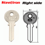 T-005 Steel Iron House key Blanks 4D TRI-5D Wholesale