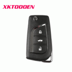 XKTO00EN Wire Remote key Toyota Flip 3 Button