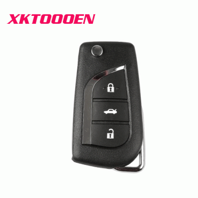 XKTO00EN Wire Remote key Toyota Flip 3 Button