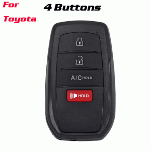 CKS-512 4 Buttons Remote Key Shell Case Cover Fob for TOYOTA