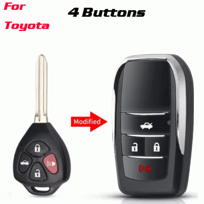 CKS-480 Modified 4 Buttons Car Key Shell for toyota