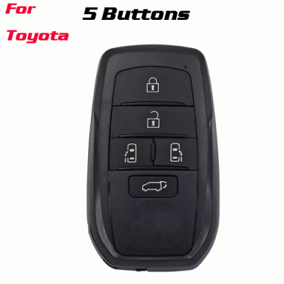 CKS-519 5 Buttons Remote Key Shell Case Cover Fob for TOYOTA