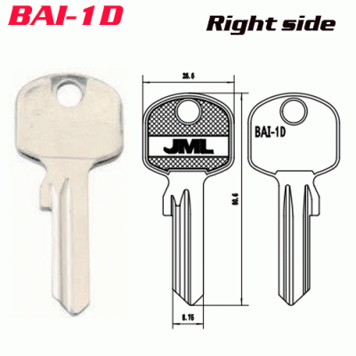 M-040 Steel Iron Bai-1d experienced key blanks manufacturer