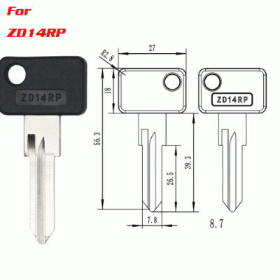 J-140 Steel Iron Plastic ZD14RP key blanks suppliers