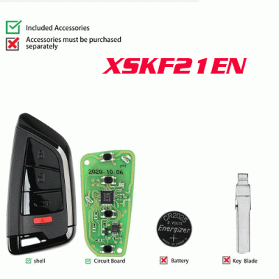 XSKF21EN Smart Remote Key Memoeial Knife Style 4 Buttons
