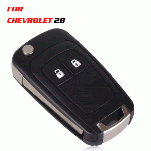 CKS-03 Flip Folding Remote Car Key Shell For Chevrolet 2 Buttons