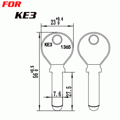 J-108 Brass KE2 House key blanks Suppliers