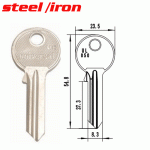 M-011A Steel Iron Universal UL050 House key blanks Suppliers