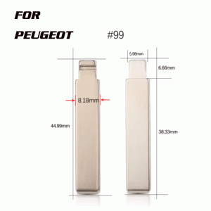 XH-B99 NO.99 Folding Uncut HU83 Blade Car Key