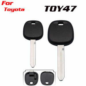 A-207 Transponder key shell For Toyota toy47 key blade