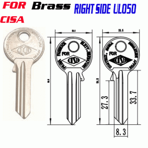 M-055 Brass CISA UL050 Right side key blanks quality supplier