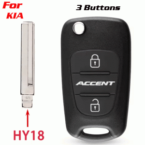 CKS-355 Flip Remote Car Key Auto Shell Case For Kia HY18
