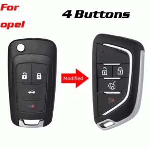 CKS-166 Remote Car Key Shell Cover Case For Opel 4 Buttons