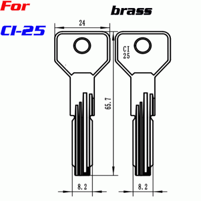 K-199 Long ci-25 residential house key blanks wholesale