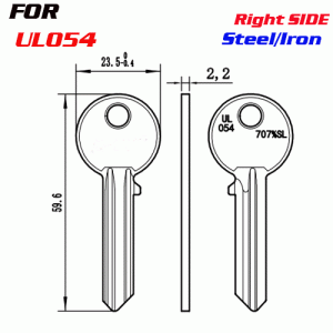 J-002 Steel Iron High quality House key Blanks UL054 Wholesale