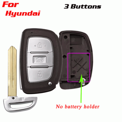 CKS-406 3 Buttons Smart Remote Key Case Fob for HYUNDAI