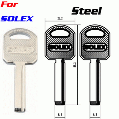 K-188 iron Solex aftermarket key blanks wholesale