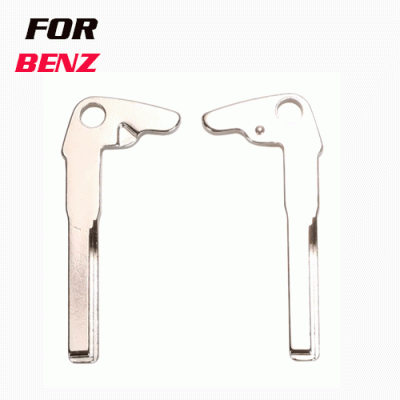 Ben-01 Key Blanks Insert for Mercedes Benz Smart Chrome