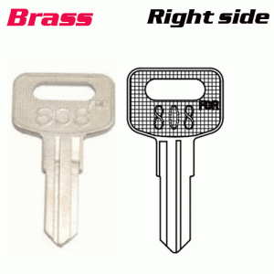 Y-026B Brass Desk FOR FRT-8D LOCK key blanks Right side