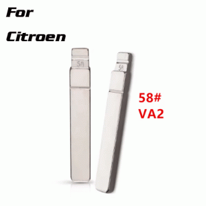 XH-B58 58# VA2 Metal Uncut Blank Key Blade For Citroen
