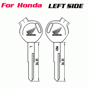 Z-031 Factory-Direct Honda Motorcycle Key Blank Left side