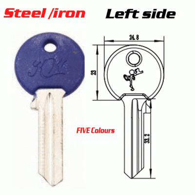 M-009 SteelI Iron Plastic UL050 key blanks Left side Suppliers
