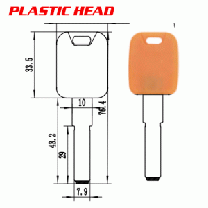 K-170 Plastic New Lock key Blanks suppleirs