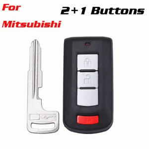 CKS-249 Smart Remote Key Shell Case Fob for Mitsubishi 3 Buttons