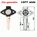 Z-008A Plastic Yamaha Motorcycle Keys Left side