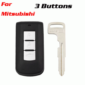 CKS-247 Smart Remote Key Shell Case Fob for Mitsubishi 3 Buttons