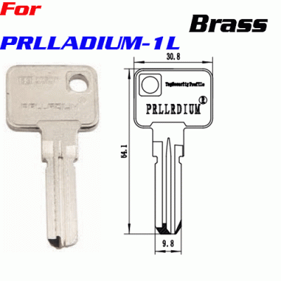 K-191 PRLLADIUM-1L brass key blanks for locksmith wholesale