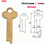 F-090 Brass Thickness 1.5 mm door key Blanks