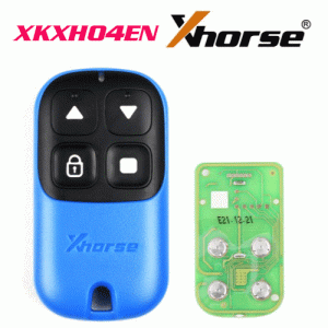 XKXH04EN Wire Remote Key Garage Door 4 Buttons Blue