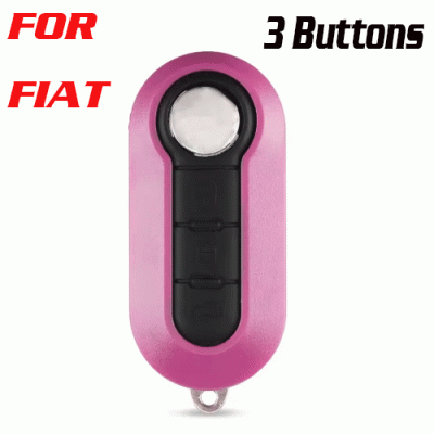 CKS-145 Flip Remote Car Key Shell FOR Fiat 500 3 Buttons