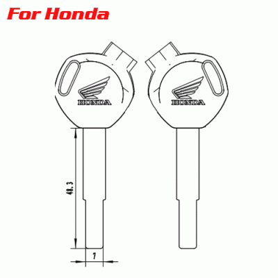 Z-026 Wholesale Honda Motorbike Key Blank