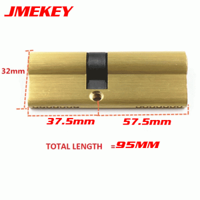 LOCK-20 Brass Door Lock cylinder Lengthened 37.5 mm-57.5mm