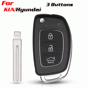 CKS-380 Flip Remote Car Key Shell Case For Hyundai 3 Buttons
