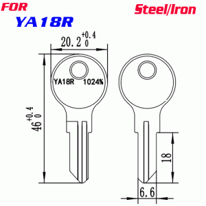 J-130 Steel iron YA18R door key Blanks Suppliers
