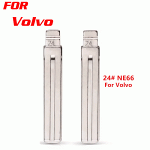 XH-B24 NE66 Metal Uncut Blank Flip Remote Key Blade for Volvo